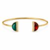 Luna Spilt Amber&Aqeeq Bangle