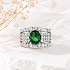 zomorda.jpeg Regal Green CZ Ring